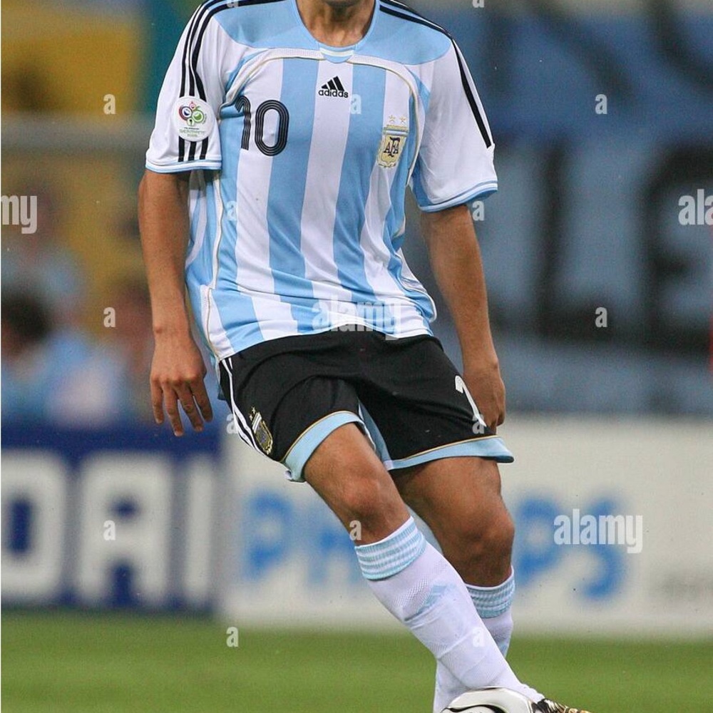 Adidas Argentina 2006 World Cup Riquelme Jersey Large